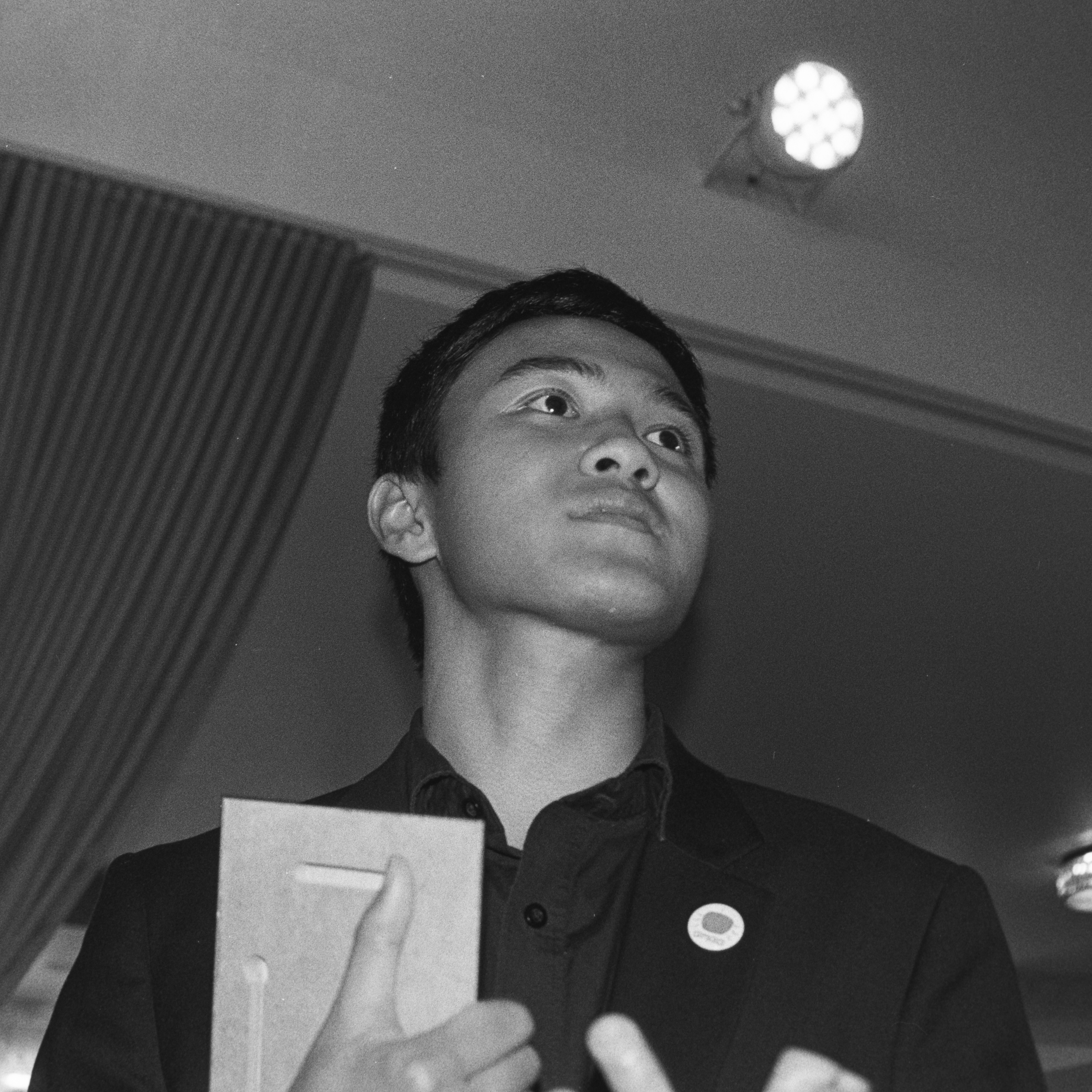 Black and white photograph of Nhan